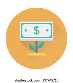 Money Plant Vector Icon