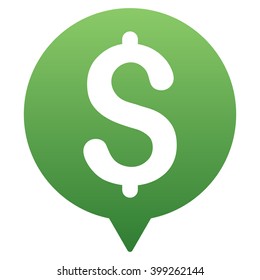 Money Pointer vector toolbar icon for software design. Style is a gradient icon symbol on a white background.