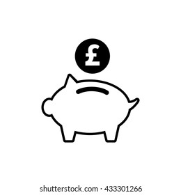 Money Pound Vector Icon Or Flat Sign. National UK Currency Symbol Isolated