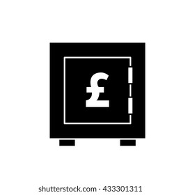 Money pound vector icon or flat sign. National UK currency symbol isolated