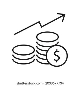Money profit analytics icon design vector illustration