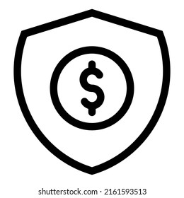 money protection icon design, vector illustration, best used for web app