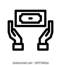 money protection icon or logo isolated sign symbol vector illustration - high quality black style vector icons
