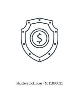 Money Protection Line Icon