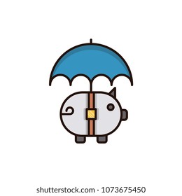 Money protection vector icon