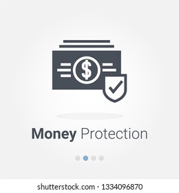 money protection vector icon