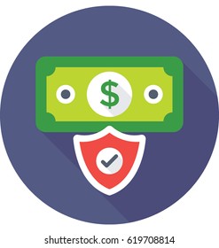 Money Protection Vector Icon