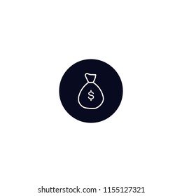 Money purse vector icon