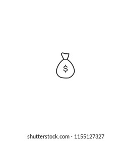 Money purse vector icon