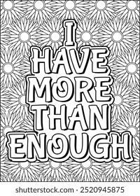 Money Quotes Coloring Page for Adult. Money Affirmation and  Quote Coloring Page. Inspirational Quote for Adults.