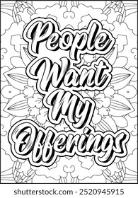 Money Quotes Coloring Page for Adult. Money Affirmation and  Quote Coloring Page. Inspirational Quote for Adults.