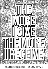 Money Quotes Coloring Page for Adult. Money Affirmation and  Quote Coloring Page. Inspirational Quote for Adults.