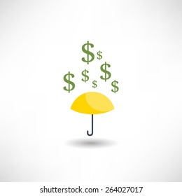 Money rain icon