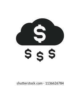 money rain vector icon