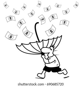 Money Rain. vector illustrator. see more images related