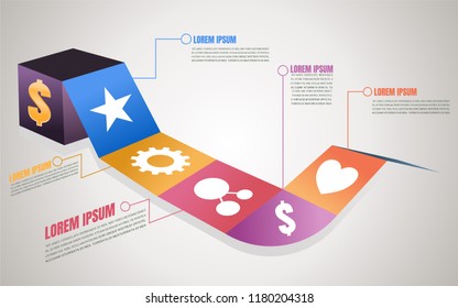Money Random box infographic