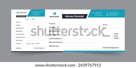 Money Receipt Design Receipt Template.