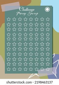 Money Recording Table Paper Background Design, Money Saving Note Wallpaper Illustration
