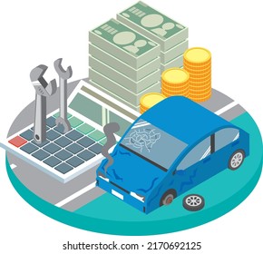 Money for repairing a traffic accident