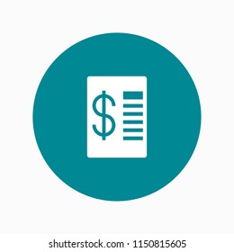 money report icon vector