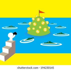 Money and risk-To get a lot of money is always with risk.
