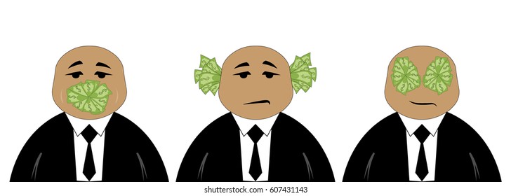 money rules people, vector illustration