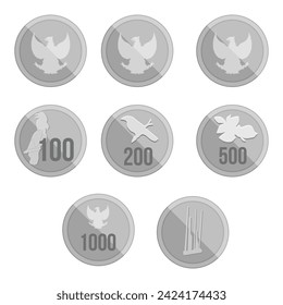 Dinero Rupiah Indonesia en vector