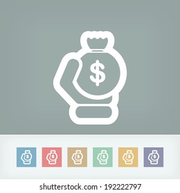 Money sac icon