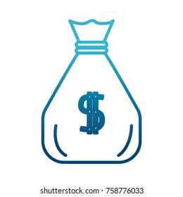 Money sack bag icon vector illustration graphic design