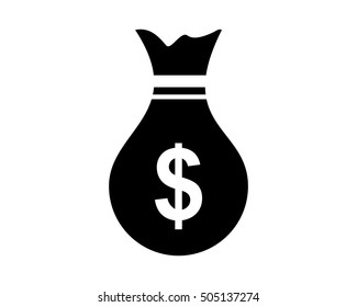 money sack business company office corporate image vector icon logo