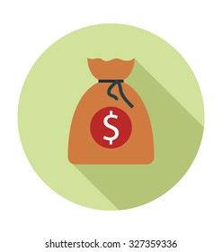 
Money Sack farbige Vektorgrafik
