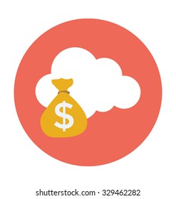 
Money Sack Colored Vector Illustration
