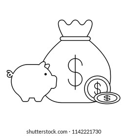 money sack design 