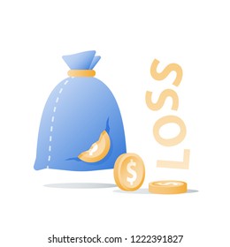 Lack Icon Stock Vectors Images Vector Art Shutterstock - money sack with hole and fallen coins money loss tear in bag corruption