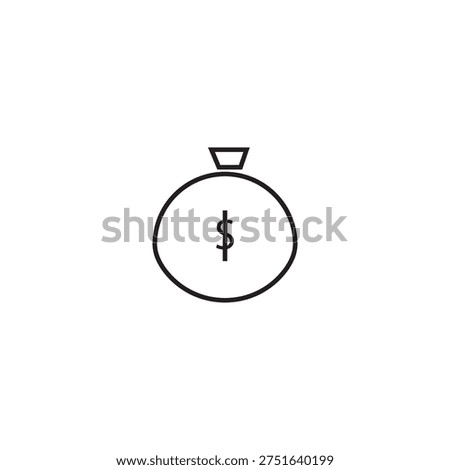money sack icon illustration element design