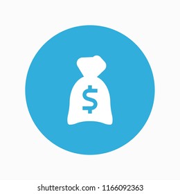 money sack icon vector