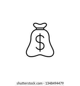 money sack icon vector illustration