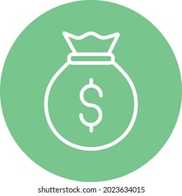 Icono de vectores aislados de dinero que puede modificar o editar fácilmente

