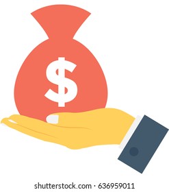 Money Sack Vector Icon