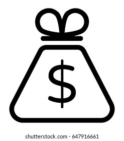 Money Sack Vector Icon
