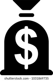 money sack vector icon for web and mobile 