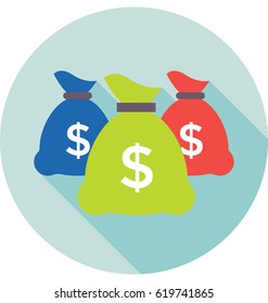 Money Sacks Vector Icon