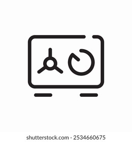 money safe icon sign vector