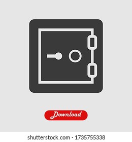 Money Safe icon vector eps 10