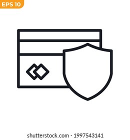 money safe insurance icon symbol template for graphic and web design collection logo vector illustration
