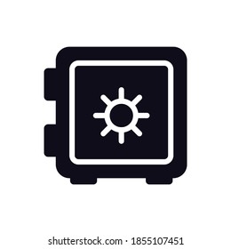 Money safe line icon vector illustration logo template for many purpose.