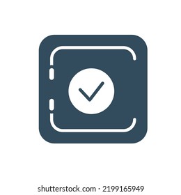 Money safe and Locker line icon. Simple element illustration. Money safe and Locker concept outline symbol design.