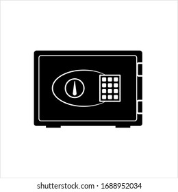 Icono de Money Safe Vault, Ilustración de arte vectorial de Security Vault