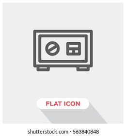 Money safe vector icon