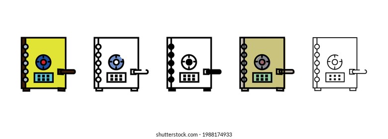 money safebox vector type icon